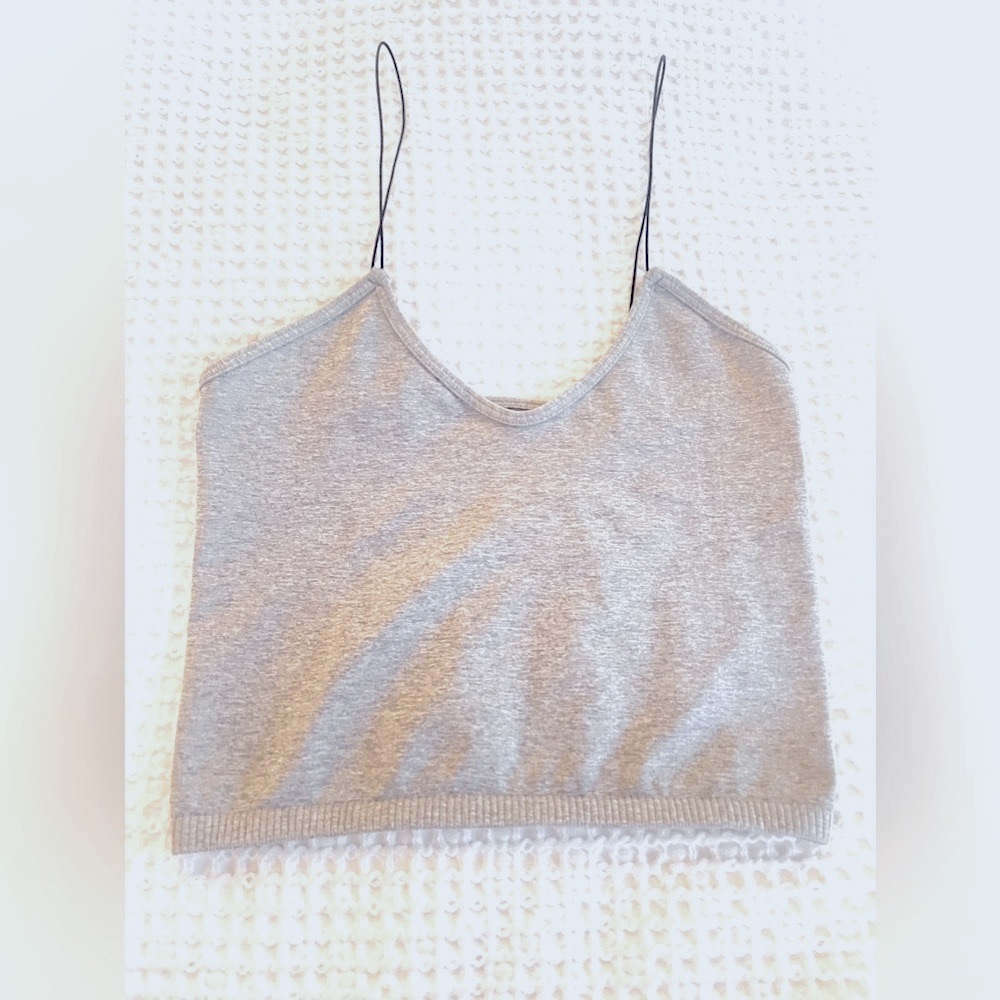 Free People XS/Small bralette, crop top, cropped tank top - Gray
